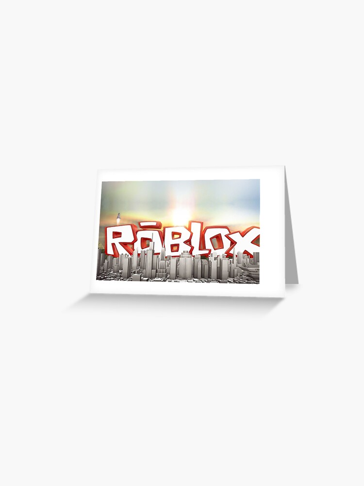 The World Of Roblox Games City Greeting Card By Best5trading