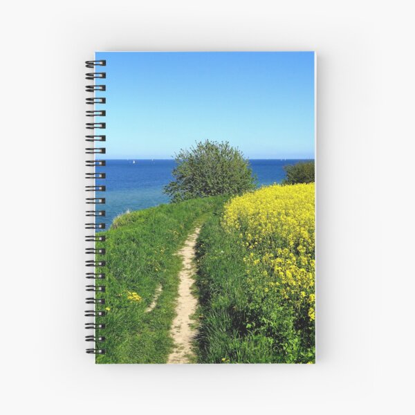 Walking along the spring cliff Spiral Notebook