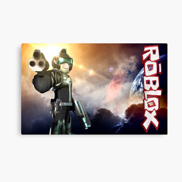 Roblox Canvas Prints Redbubble - roblox machine gun sound id