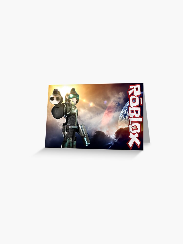 Roblox Game World Greeting Card By Best5trading Redbubble - inside the world of roblox games comforter by best5trading