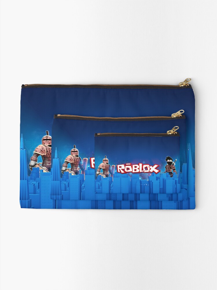 Roblox Games Blue Zipper Pouch By Best5trading Redbubble - roblox laptop sleeve by jogoatilanroso redbubble
