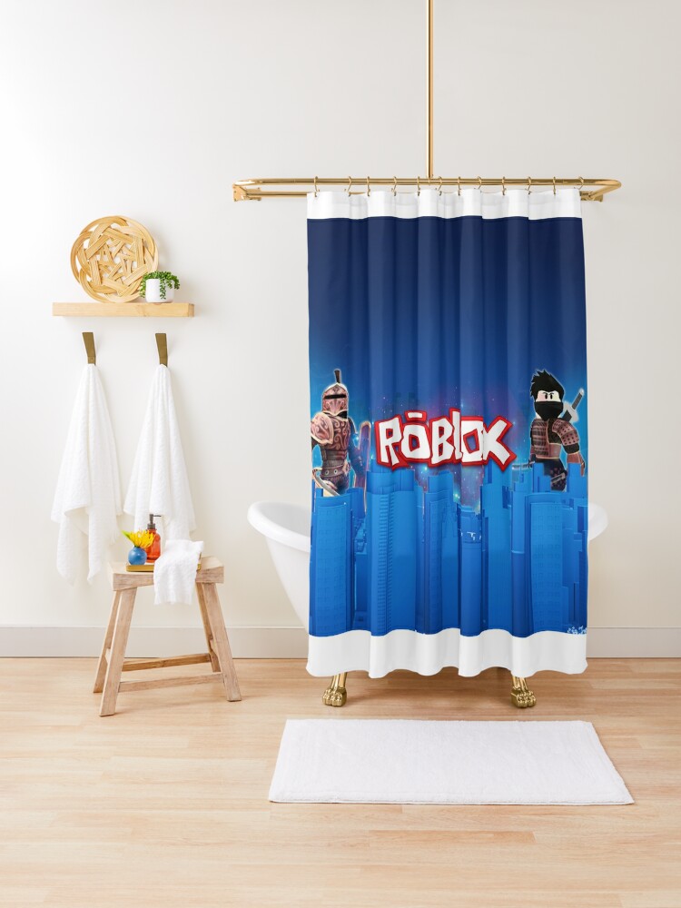 Roblox Games Blue Shower Curtain By Best5trading Redbubble - roblox games blue socks by best5trading redbubble