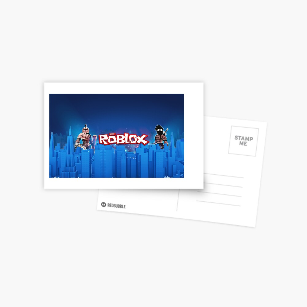 Roblox Games Blue Greeting Card By Best5trading Redbubble - roblox title laptop skin by thepie redbubble
