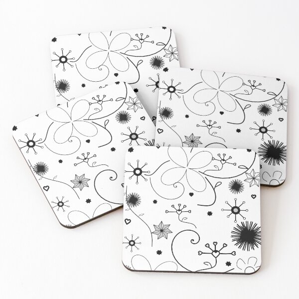 Item preview, Floral (B & W) designed and sold by CRHerrera.