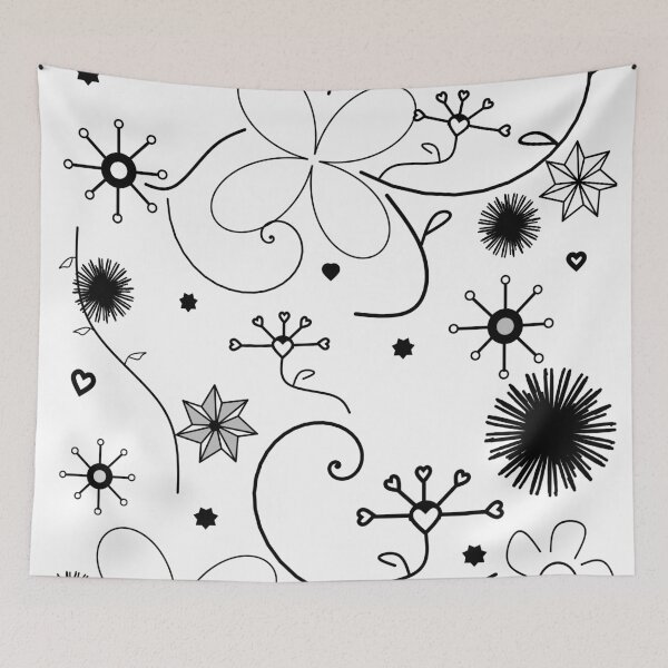 Item preview, Floral (B & W) designed and sold by CRHerrera.