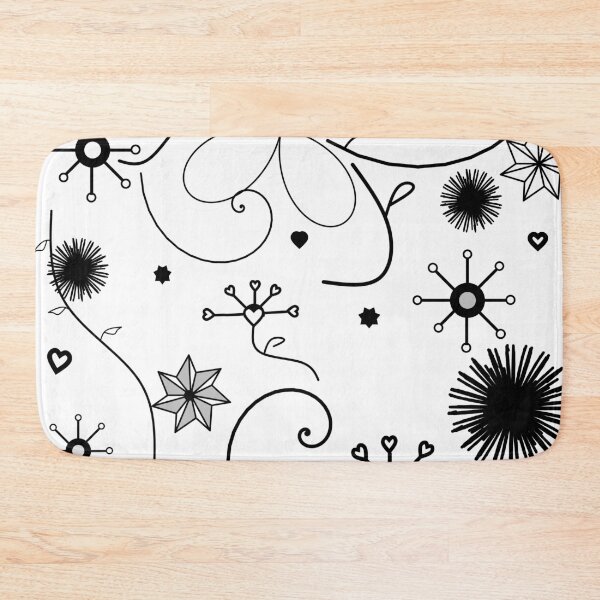 Item preview, Floral (B & W) designed and sold by CRHerrera.