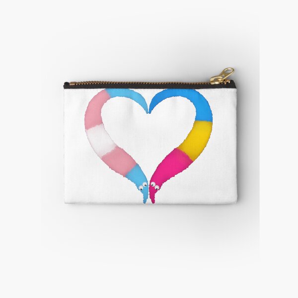 Item preview, Trans Pan Worm en un corazón de cuerda designed and sold by guavaowl.