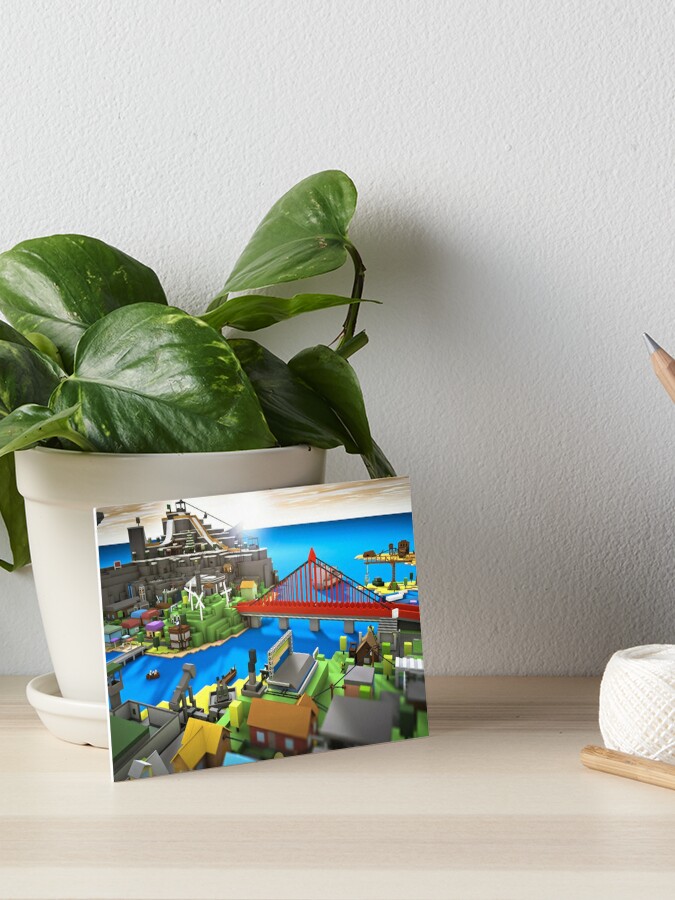 Roblox In The Ocean Game Art Board Print By Best5trading Redbubble - roblox game wall art redbubble