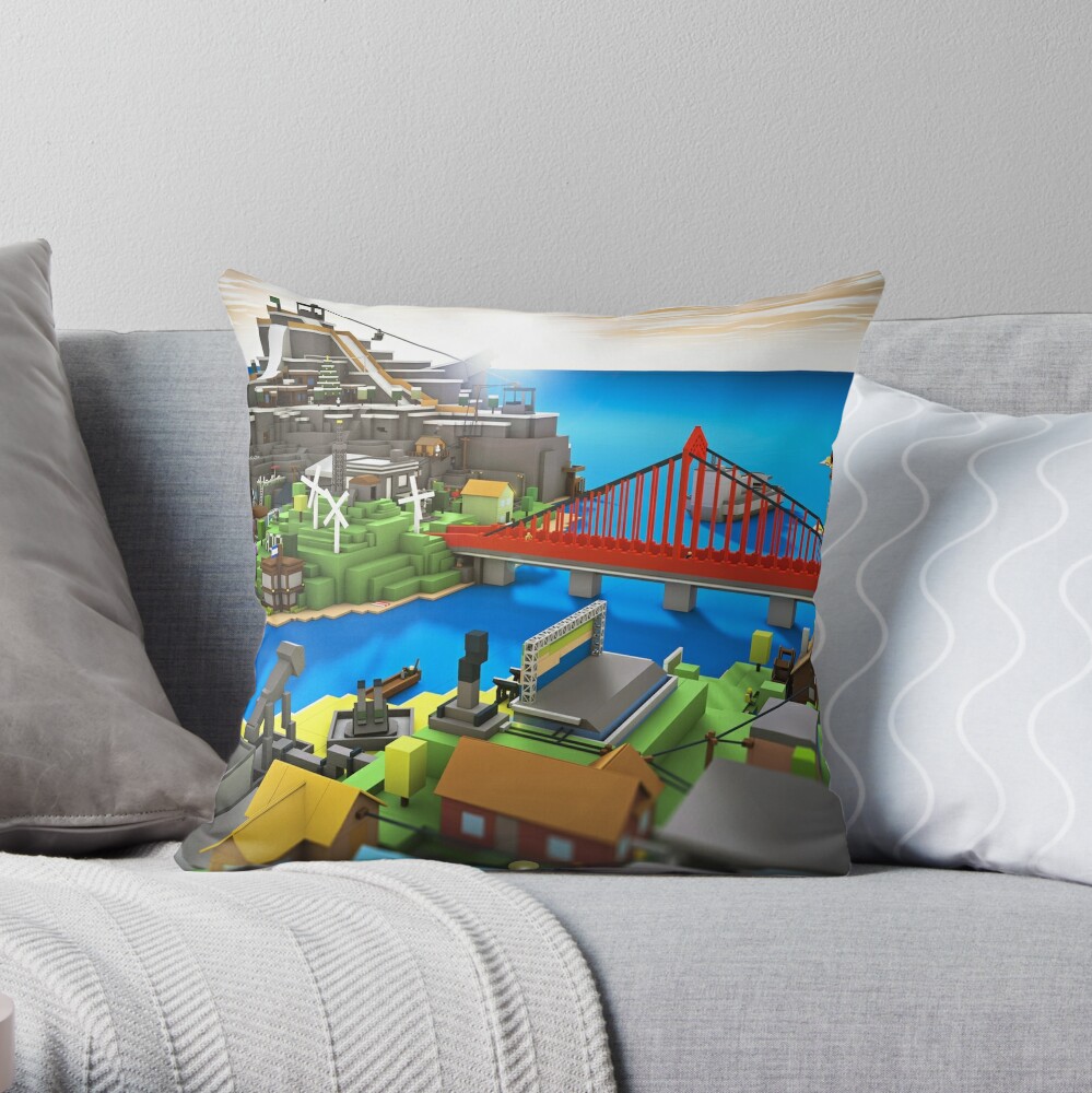 Roblox In The Ocean Game Throw Pillow By Best5trading Redbubble - roblox cat home decor redbubble