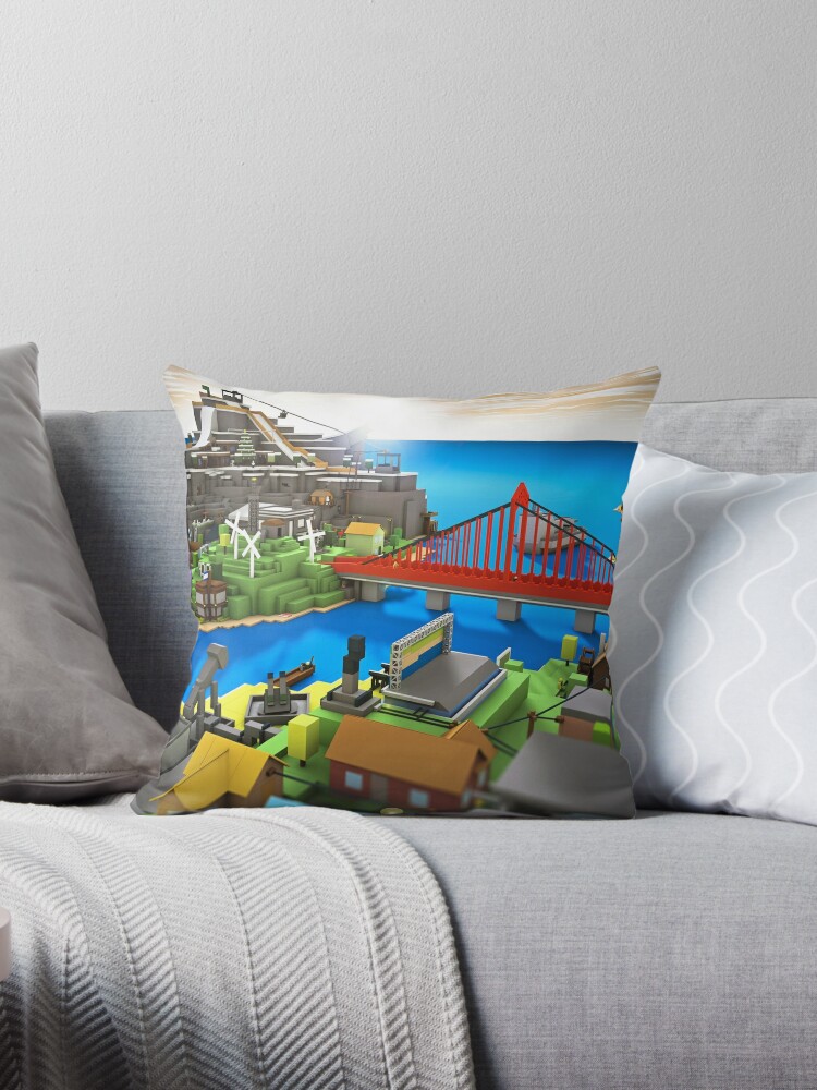 Roblox In The Ocean Game Throw Pillow By Best5trading Redbubble - roblox cat home decor redbubble