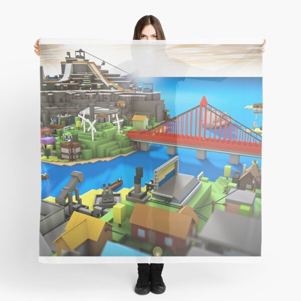 Inside The World Of Roblox Games Scarf By Best5trading Redbubble - inside the world of roblox winter neck warmer gaiter