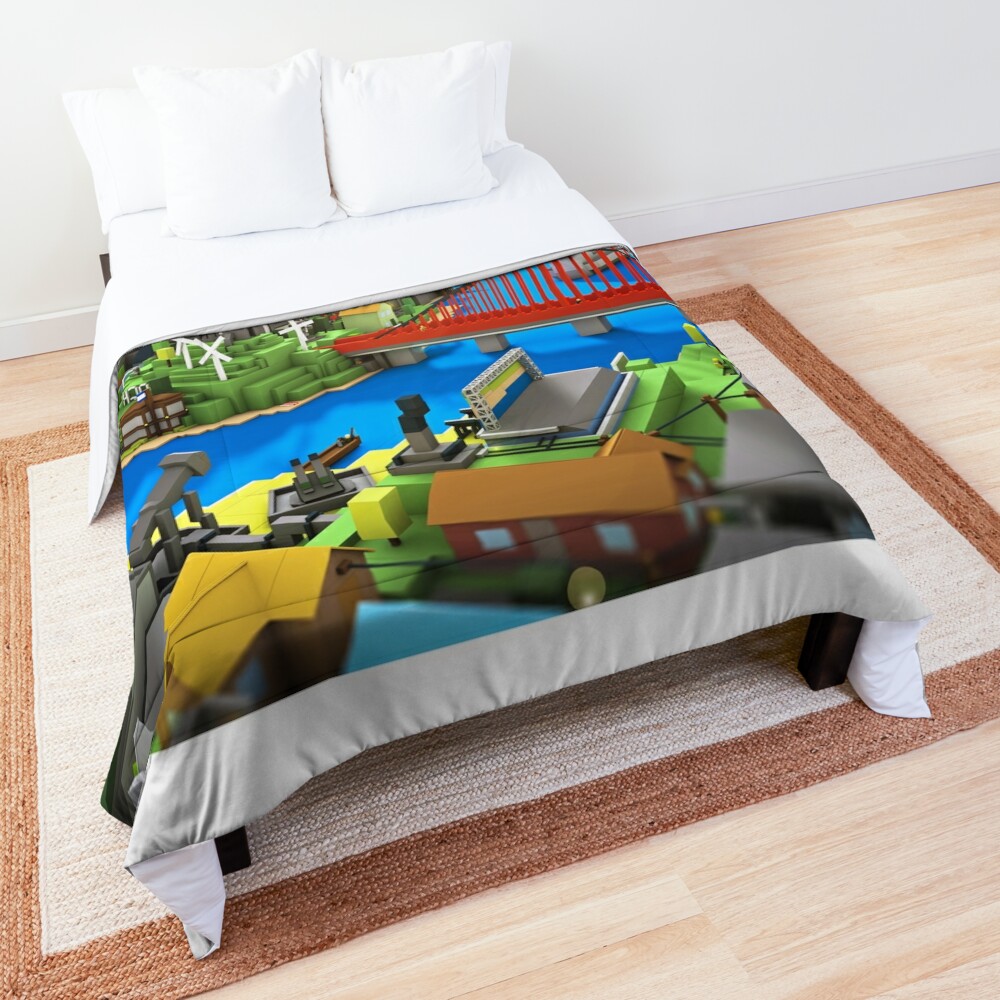 Roblox In The Ocean Game Comforter By Best5trading Redbubble - roblox cat duvet covers redbubble