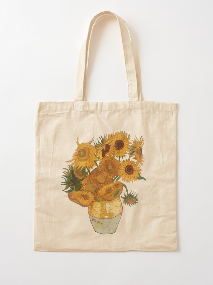 Alternate view of Van Gogh sunflowers Tote Bag