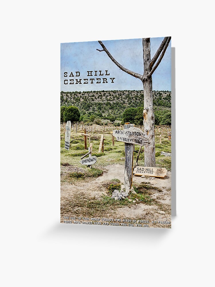 Thumbnail 1 of 2, Greeting Card, Arch Stanton Grave Sad Hill Cemetery designed and sold by WWestmoreland.