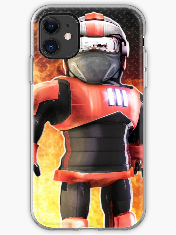 Roblox On Fire Iphone Case Cover By Best5trading Redbubble - roblox red armour