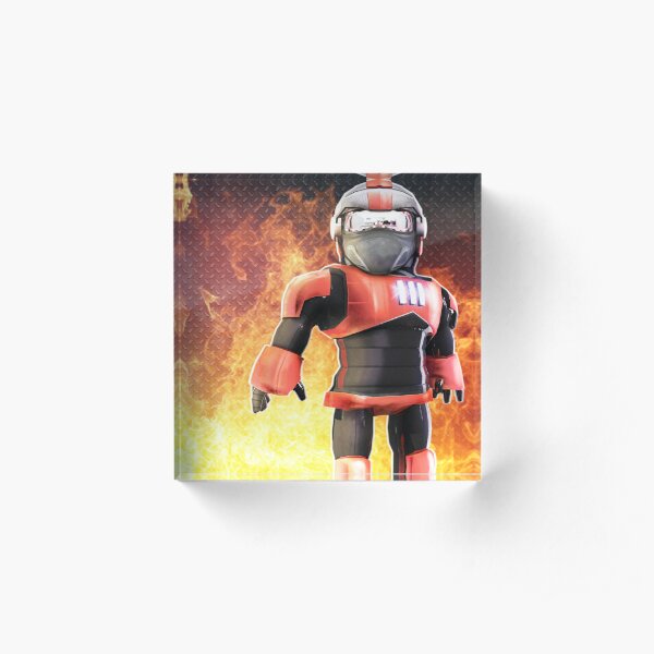 Roblox Games Blue Acrylic Block By Best5trading Redbubble - roblox fire jacket