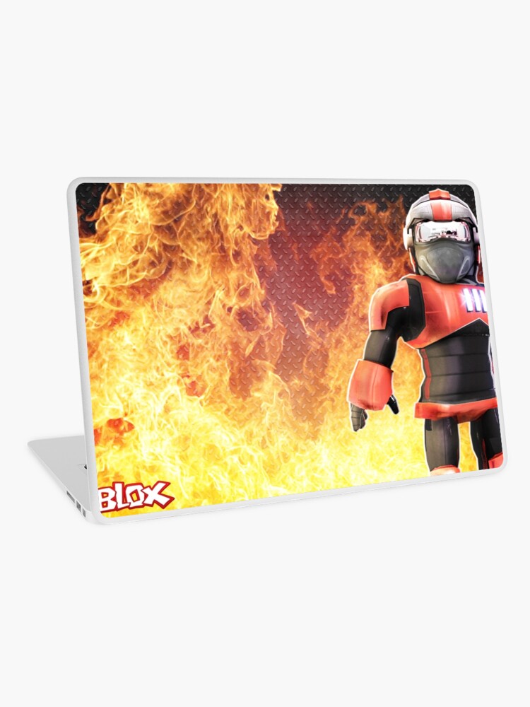 Roblox On Fire Laptop Skin By Best5trading Redbubble - how to get the robux giftcards from flame