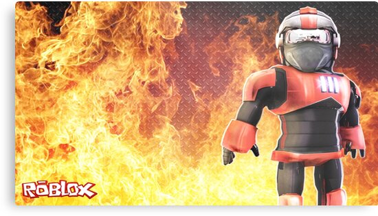 Roblox On Fire Metal Print By Best5trading Redbubble - mp vest roblox