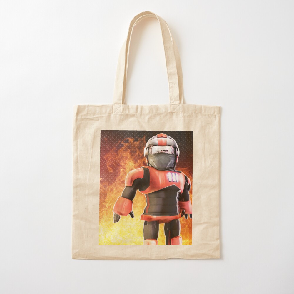 Roblox On Fire Tote Bag By Best5trading Redbubble - flame bag roblox