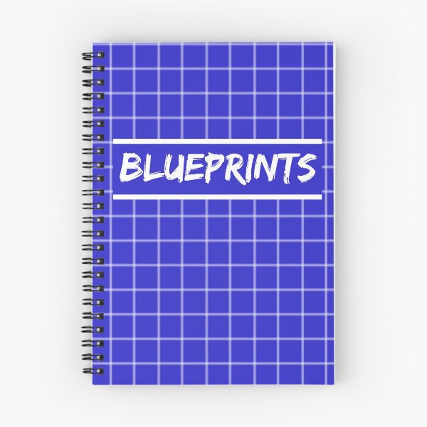 Item preview, "Blueprints" Notebook Cover designed and sold by JaysDraws.