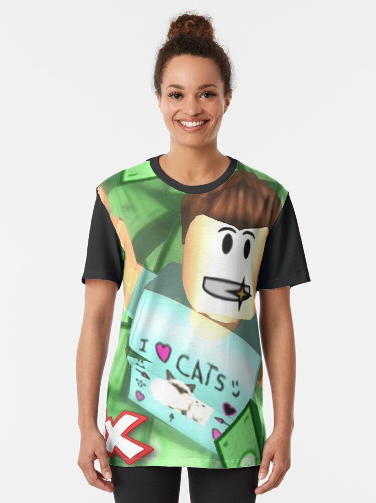 Roblox I Love Cats T Shirt By Best5trading Redbubble - roblox black graphic t shirt
