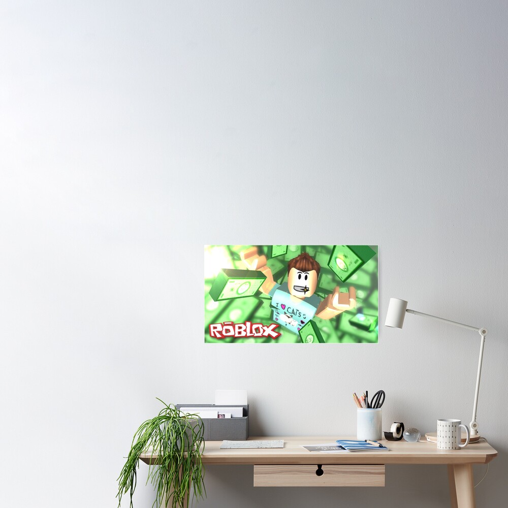 Roblox I Love Cats Poster By Best5trading Redbubble - roblox cats life 3