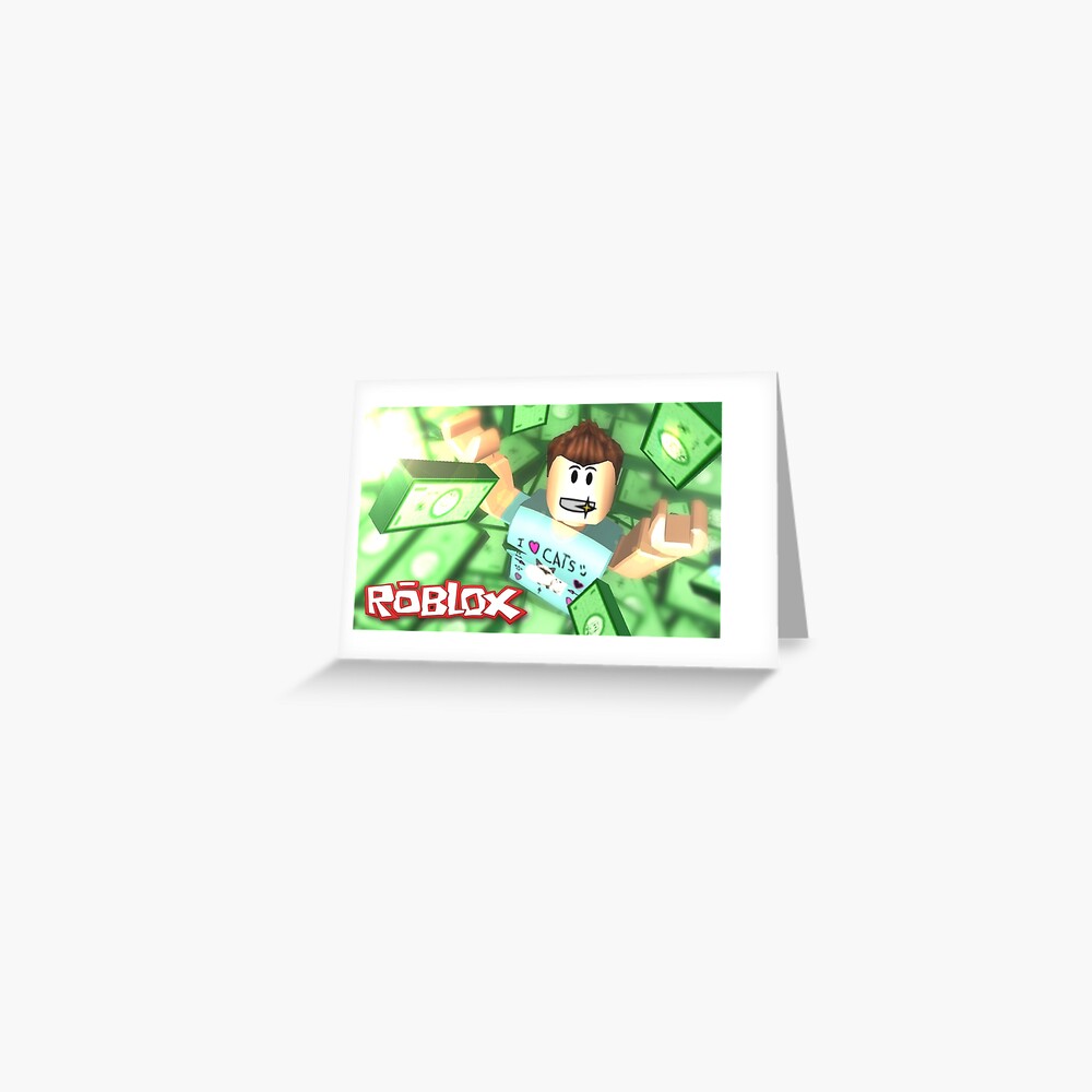 Roblox I Love Cats Greeting Card By Best5trading Redbubble - roblox hula