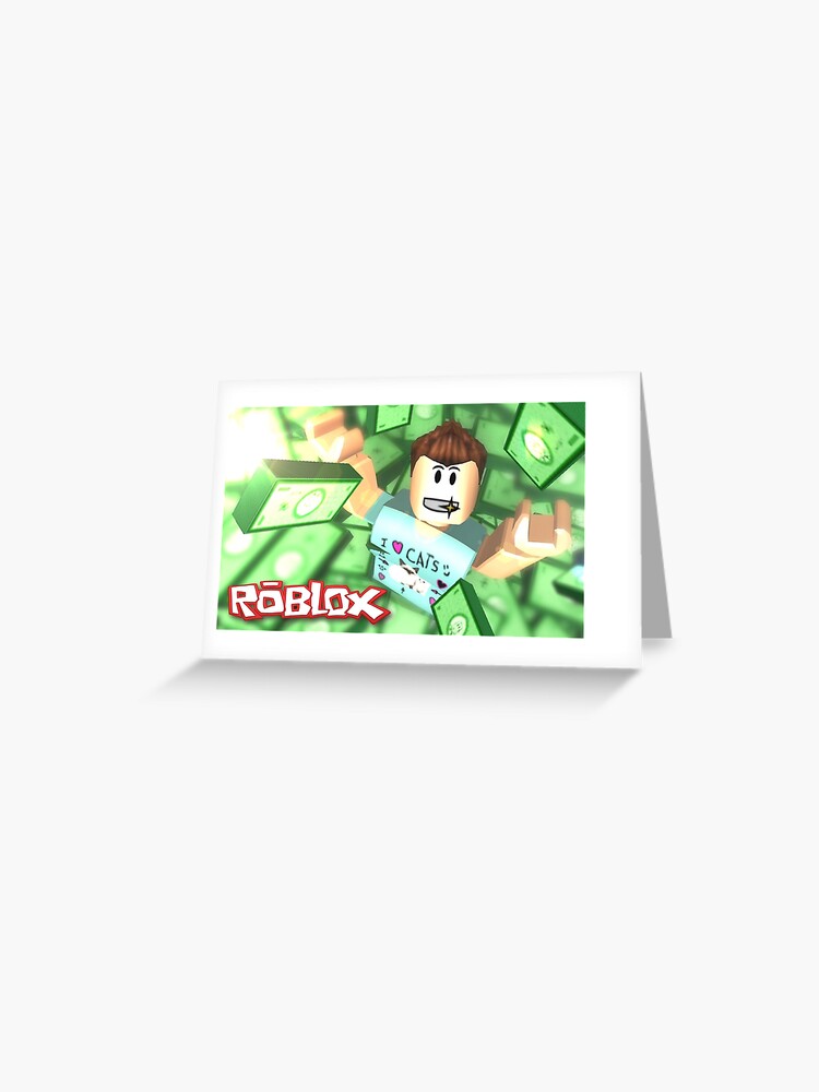 Roblox I Love Cats Greeting Card By Best5trading Redbubble - i love cats roblox