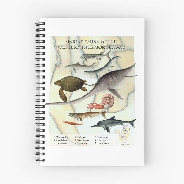 Item preview, Marine Fauna of the Western Interior Seaway designed and sold by Glowfactor.