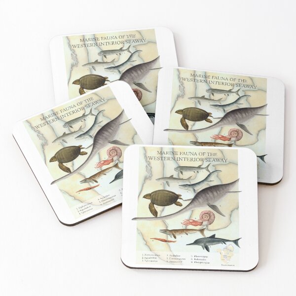 Item preview, Marine Fauna of the Western Interior Seaway designed and sold by Glowfactor.