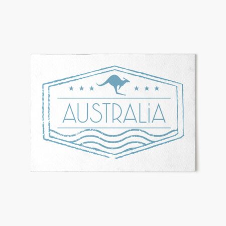Australia Stamp Art Board Print