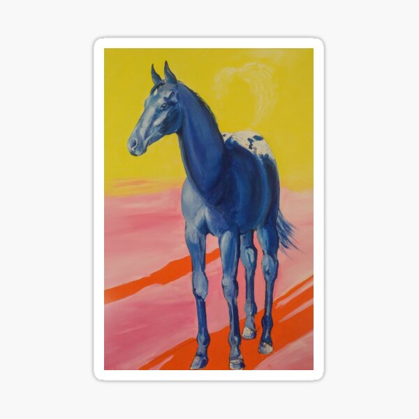 The Appaloosa Colt in Blue Sticker