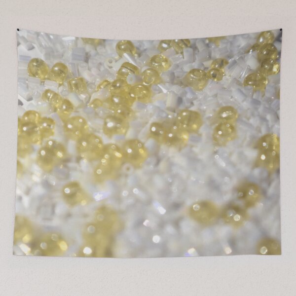 Item preview, White and Yellow Beads designed and sold by umeimages.