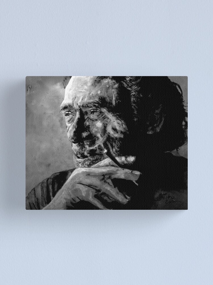 Alternate view of Charles Bukowski Canvas Print