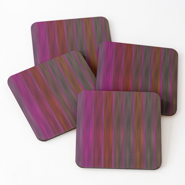 Item preview, Multicolored Stripes on Violet Background designed and sold by BloomCatB.