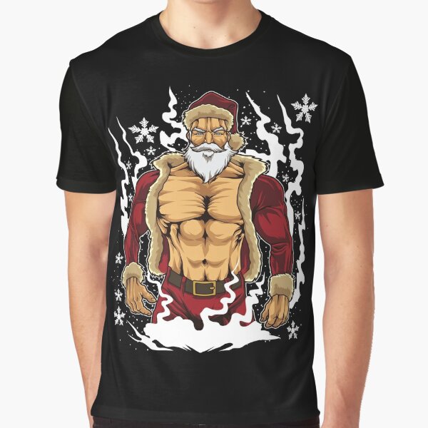 Bodybuilder Santa Claus with Christmas Gifts - Fun Paperweight, Zazzle