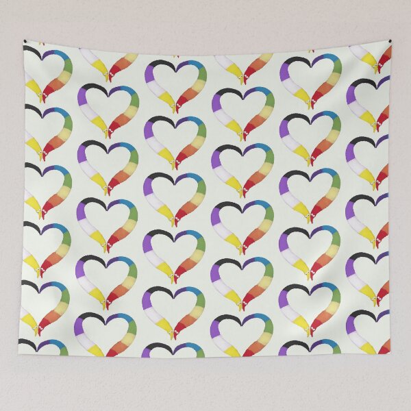 Item preview, Nonbinary Gay Worm on a String Heart designed and sold by guavaowl.