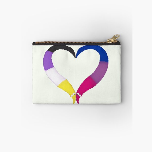 Item preview, Nonbinary Bi Worm on a String Heart designed and sold by guavaowl.