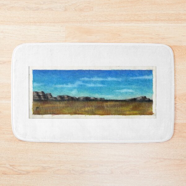 Item preview, "Desert Landscape" Original coloured pencil on board designed and sold by JWallacearts.