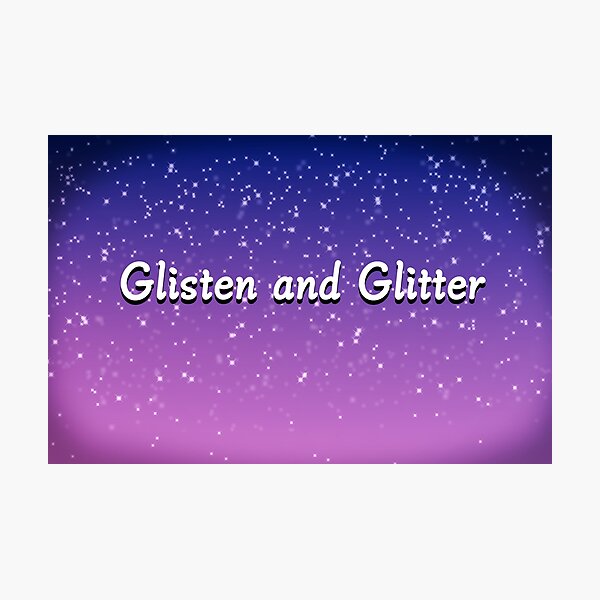 Glisten and Glitter Photographic Print