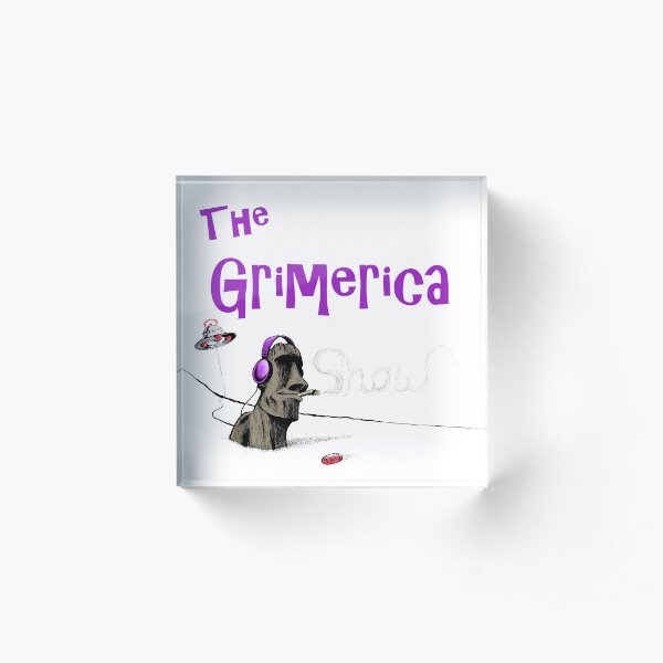 Classic Grimerica Logo (w/o background) Acrylic Block