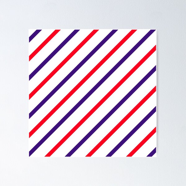 Item preview, Violet-Blue and Red Stripes designed and sold by BloomCatB.
