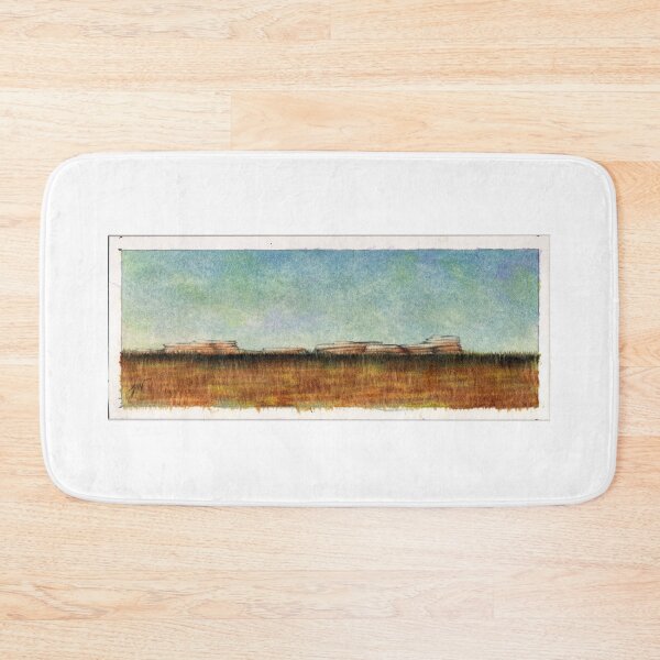 Item preview, "Desert Landscape" original coloured pencil on board designed and sold by JWallacearts.