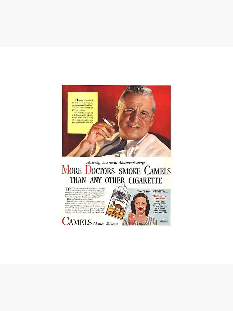 camel cigarettes doctor ad Camel Cigarette Ad 