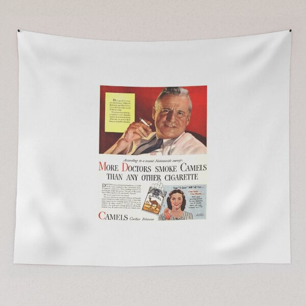 Item preview, Camel Cigarette Ad "Doctors Smoke Camels" designed and sold by zfree-art.
