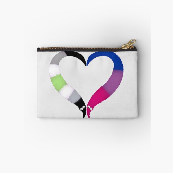 Item preview, Agender Bi Worm on a String Heart designed and sold by guavaowl.