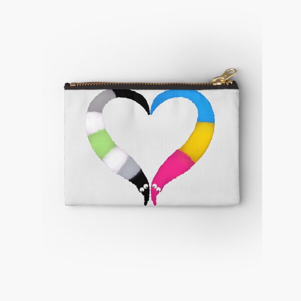 Item preview, Agender Pan Worm on a String Heart designed and sold by guavaowl.