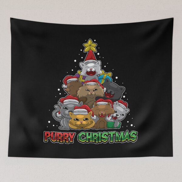 Item preview, Purry Christmas - Merry Christmas For Cat Owners designed and sold by anziehend.