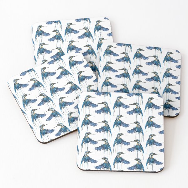 Item preview, Beautiful Kingfishers in flight! designed and sold by Sarah Marsh.