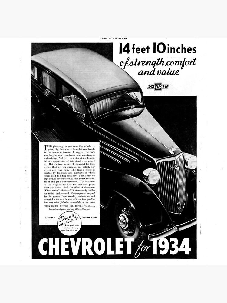 Chevrolet ad 1934; chevy by liesjes